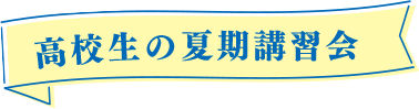 個別指導塾の夏期講習会（高校生）
