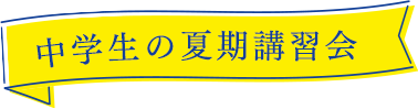 個別指導塾の夏期講習会（中学生）