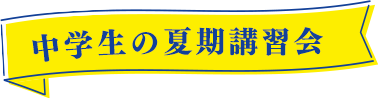 個別指導塾の夏期講習会（中学生）