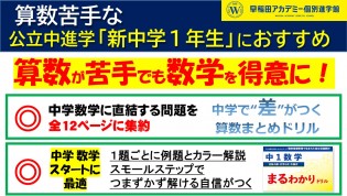 個別指導塾 早稲田アカデミー個別進学館 川口校のフリーメッセージ