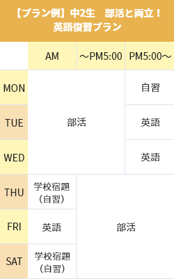 私立校 中1生~高2生 部活と両立してライバルに差をつけたい!